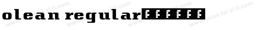 olean regular字体转换